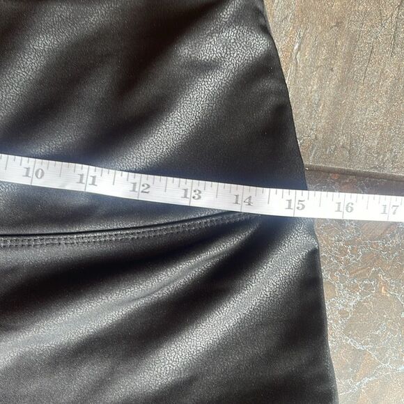 Knox Rose Womens Black Textured Spandex Pull On Stretch Leggings Pants Size S - Picture 6 of 9